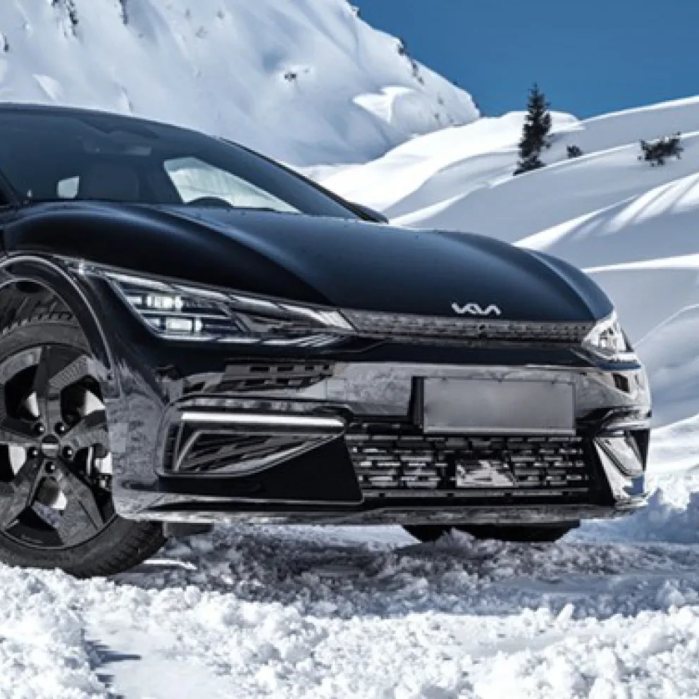 Kia EV6 sneeuw