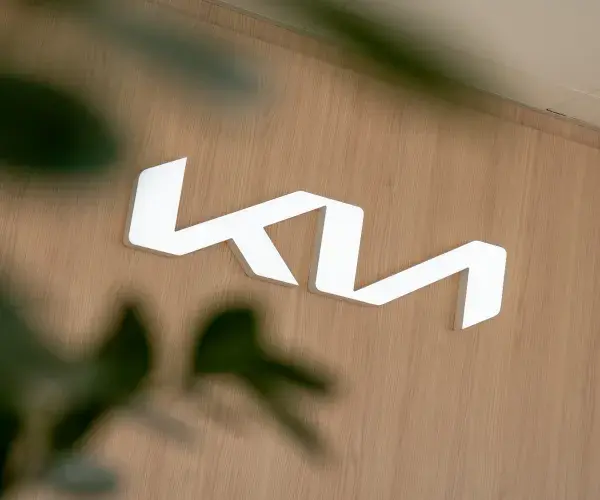 Kia logo showroom